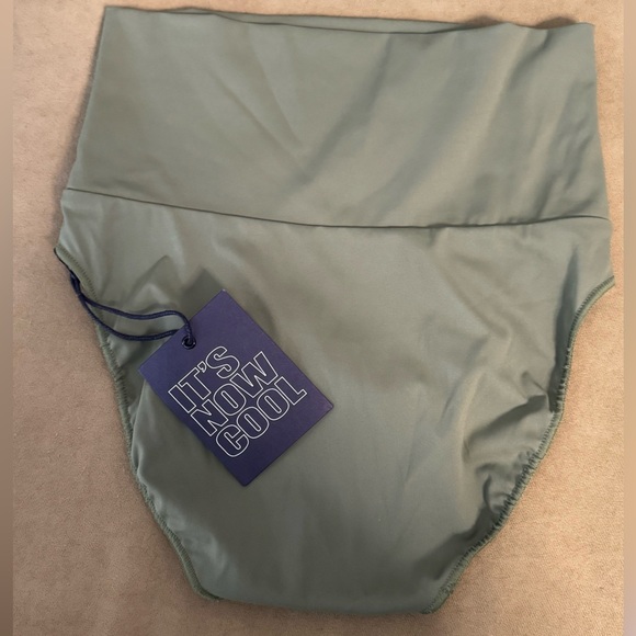 Free People x IT’S NOW COOL Contour High-Waisted Surf Bottoms in Pesto Sz S 97 - Picture 10 of 14